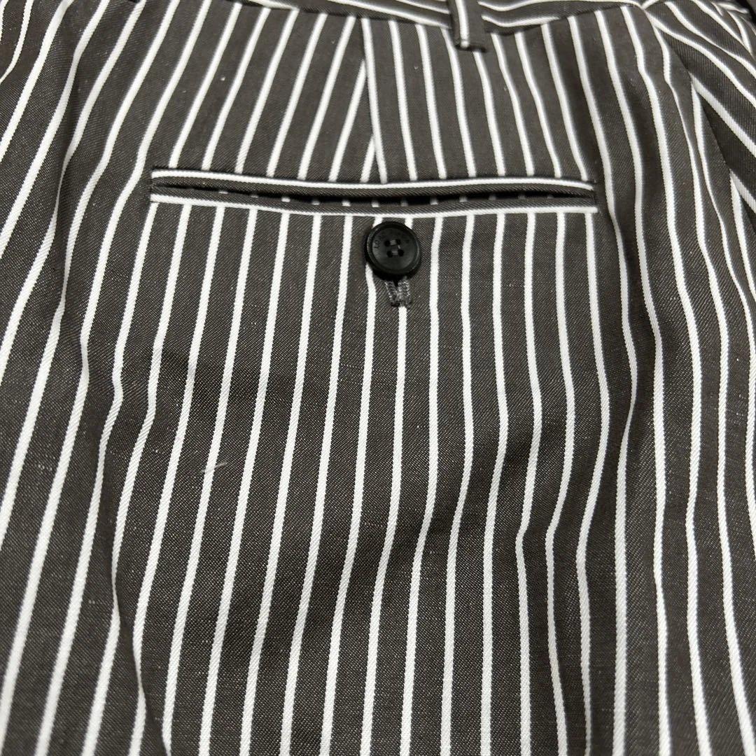 【メチュ価格】新品◆ロロピアーナ LORO PIANA 麻混ストライプ