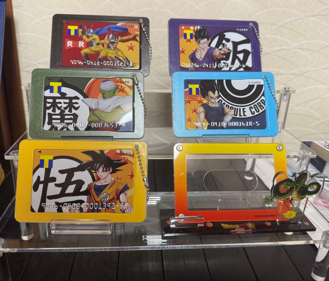 超希少　ドラゴンボール　Tポイントカード5種　ケース5種　スタンド1種　全セット