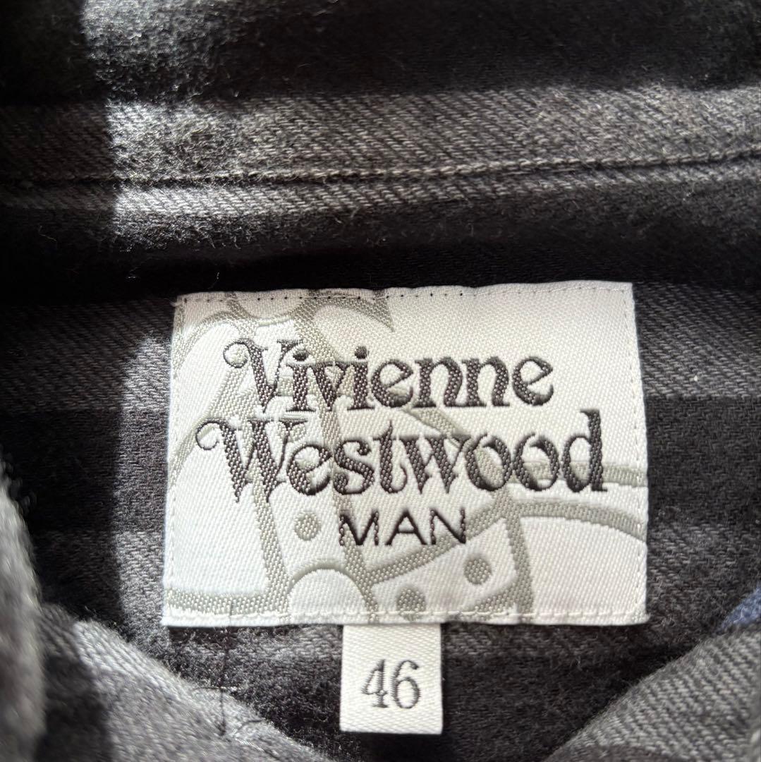 Vivienne Westwood MAN ストライプリボンシャツ サイズ：46