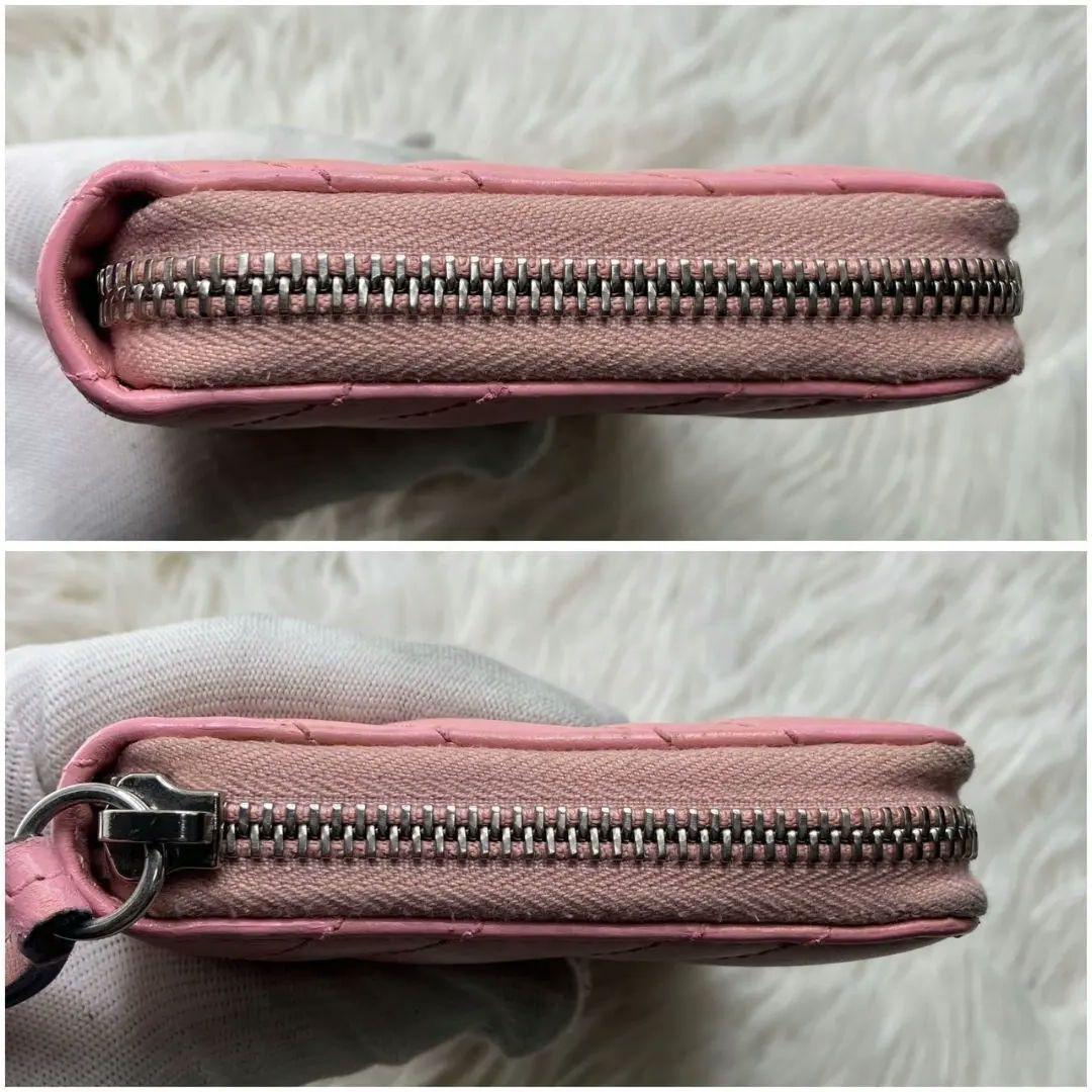 美品✨️グッチ GG マーモント 長財布 ラウンドジップ キルティング