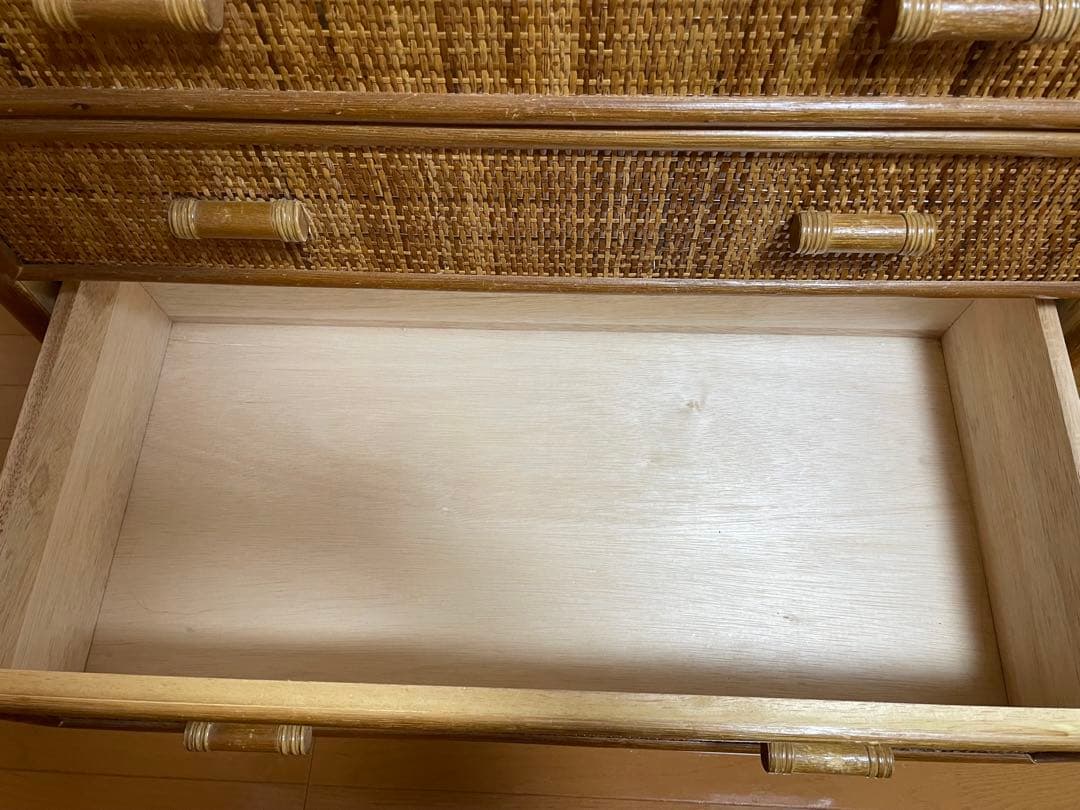 【引越しのため3/19までの出品】籐　チェスト