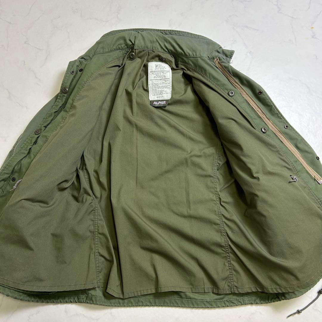 【80s】旧ロゴ アルファインダストリーズ M-65 フィールドジャケット M