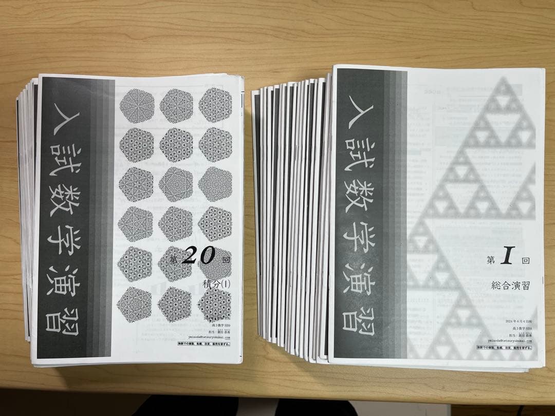 鉄緑会 高3数学 蓑田先生 入試数学演習 全37回分 授業冊子セット