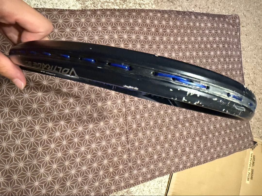 YONEX 軟式テニスラケット 黒/青