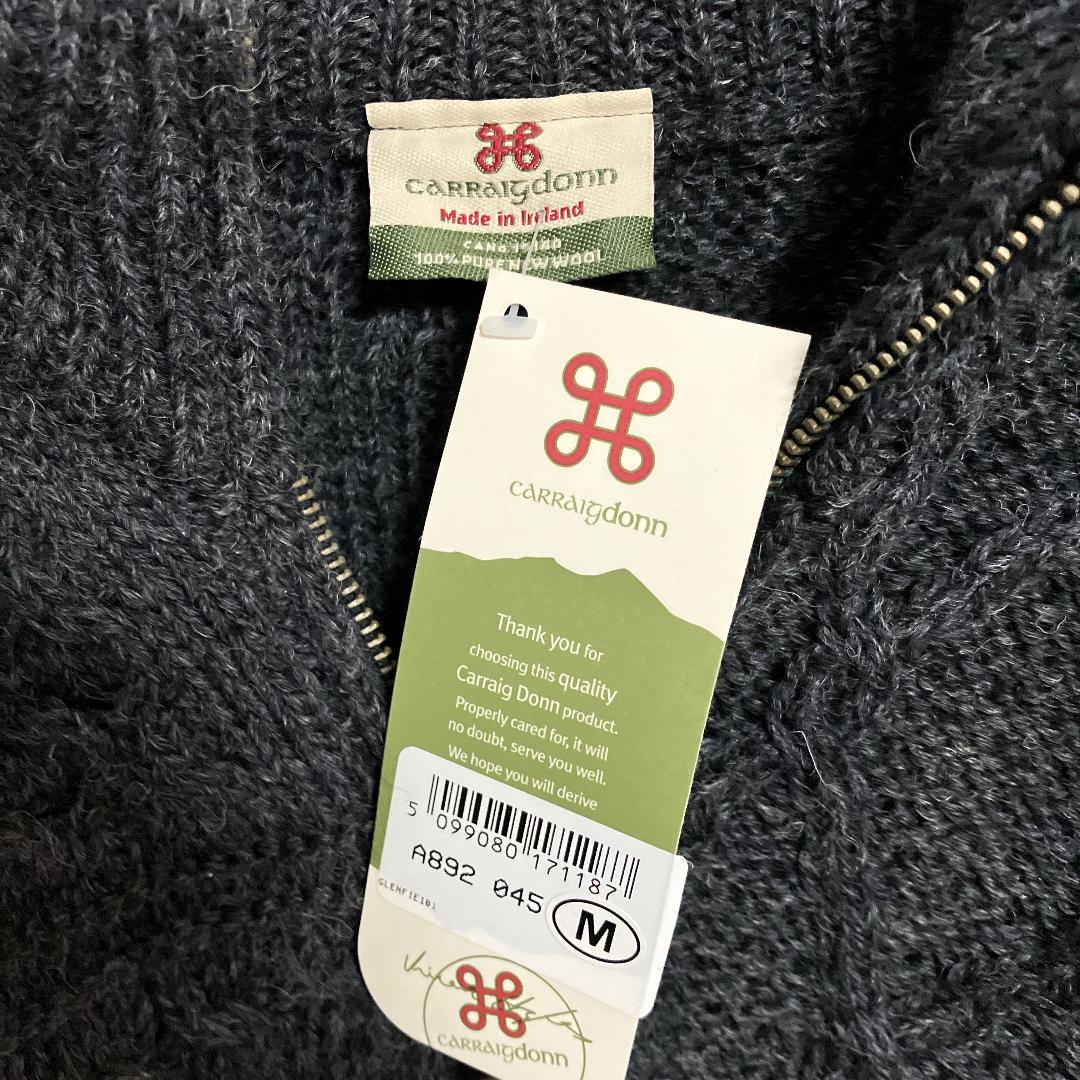 新品CARRAIG DONNフィッシャーマンズセーター未使用キャレイグドングレー