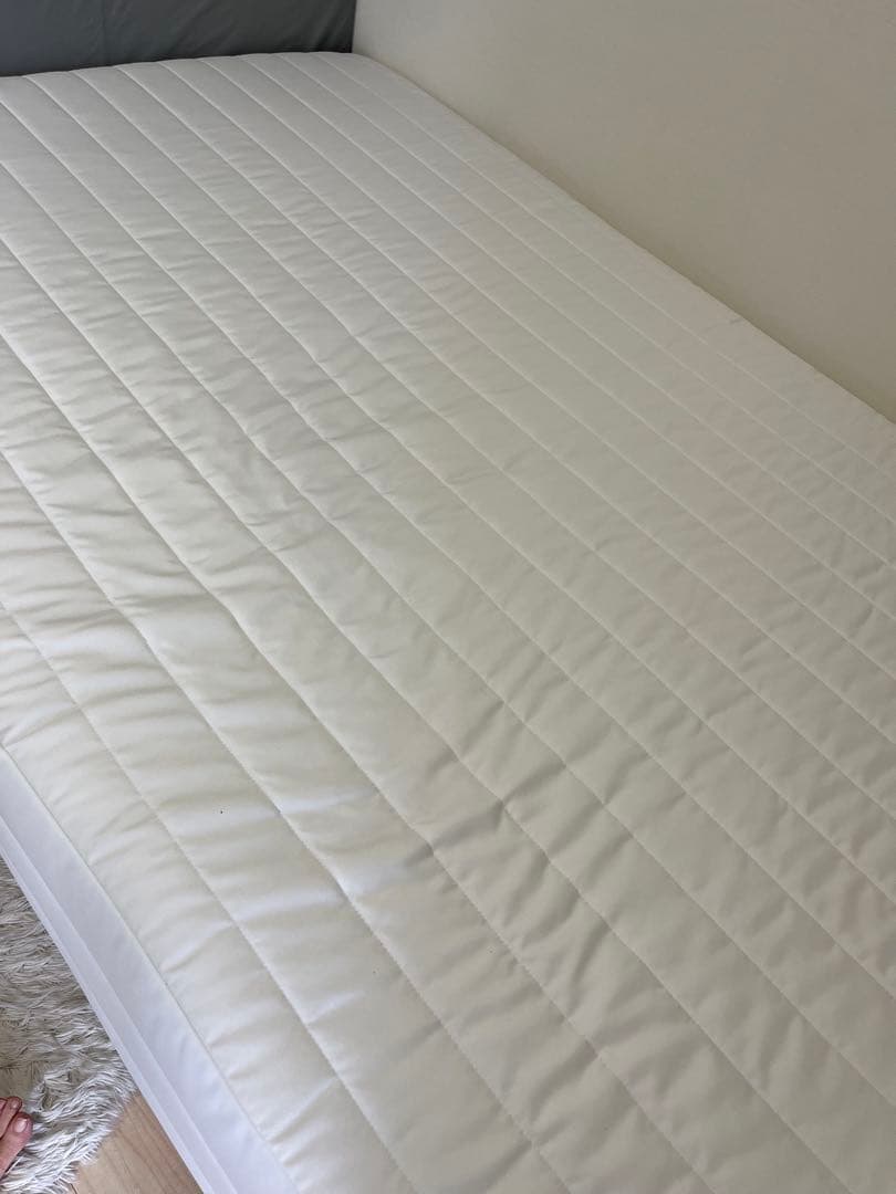 うさし無印良品セミダブル 脚付きマットレス スプリングマットレス ホワイト