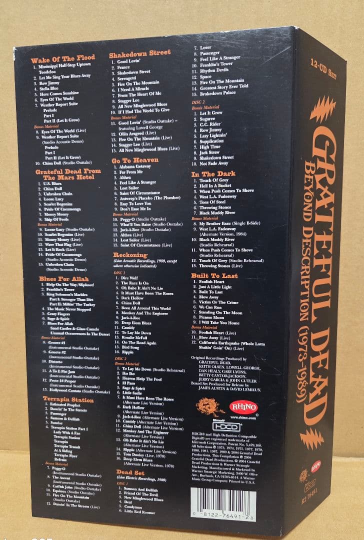 GRATEFUL•DEAD BEYOND DESCRIPTION BOX