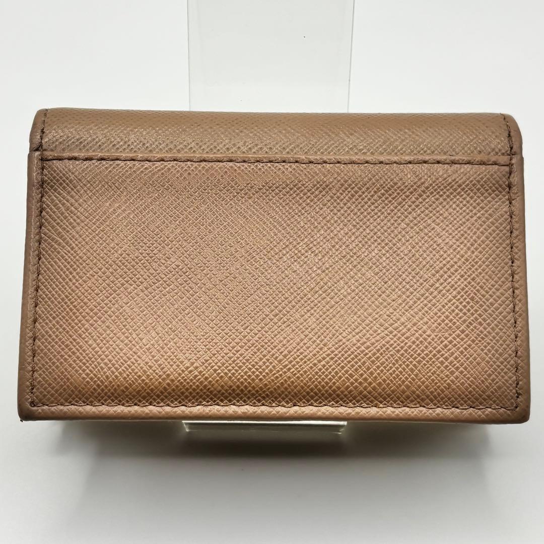 プラダ ベージュ 名刺入れ サフィアーノ カードケース PRADA