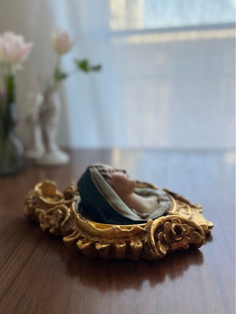 フランスアンティーク ♧ 嘆きの聖母 ♧ レリーフ27cm