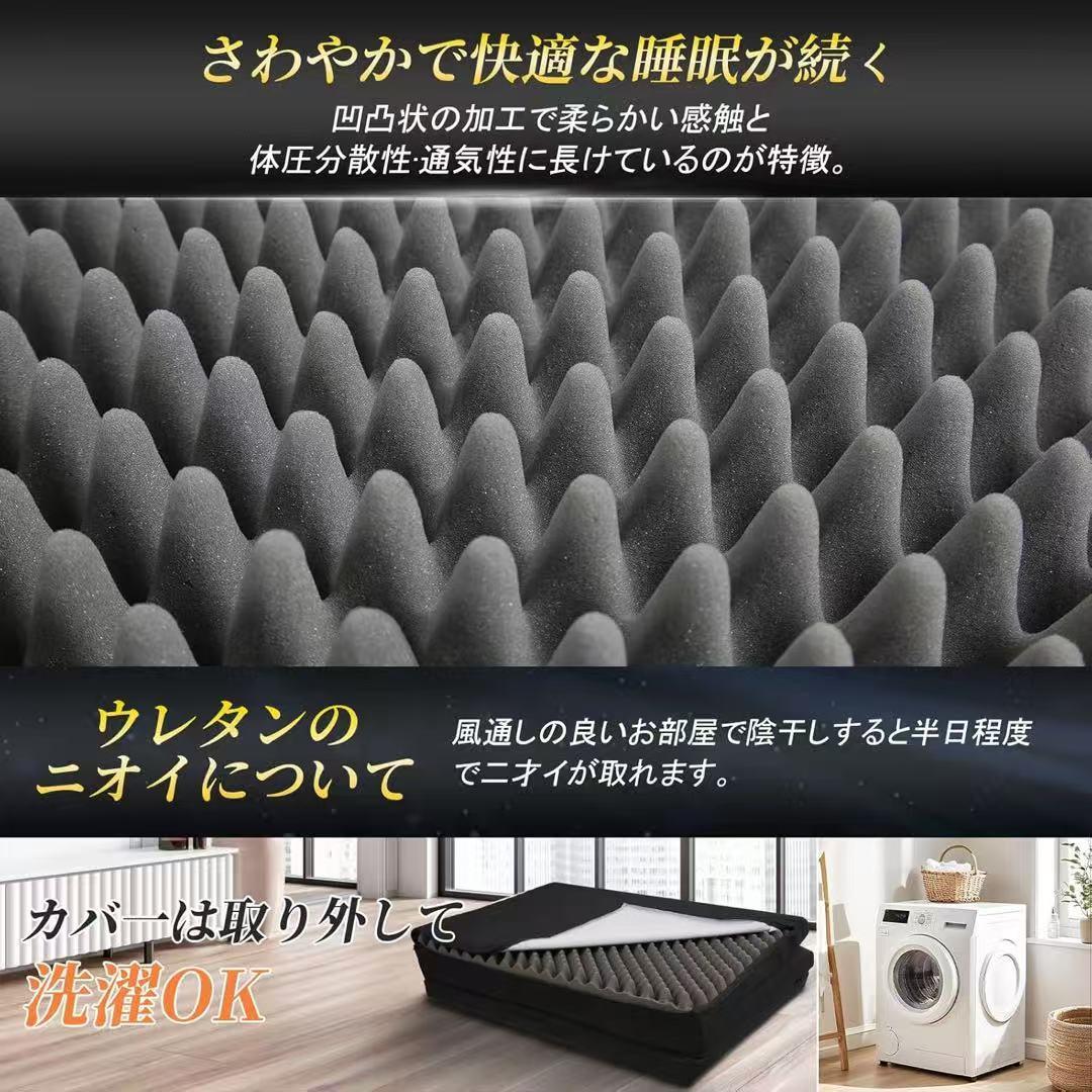 マットレス 折り畳み 敷布団 ベッドマット 座布団 高反発 三つ折 シングル