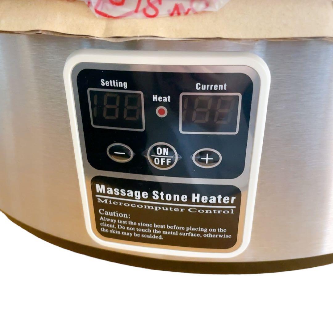 【新品・未使用】ホットストーンヒーター ストーンウォーマー 6L ストーン付き