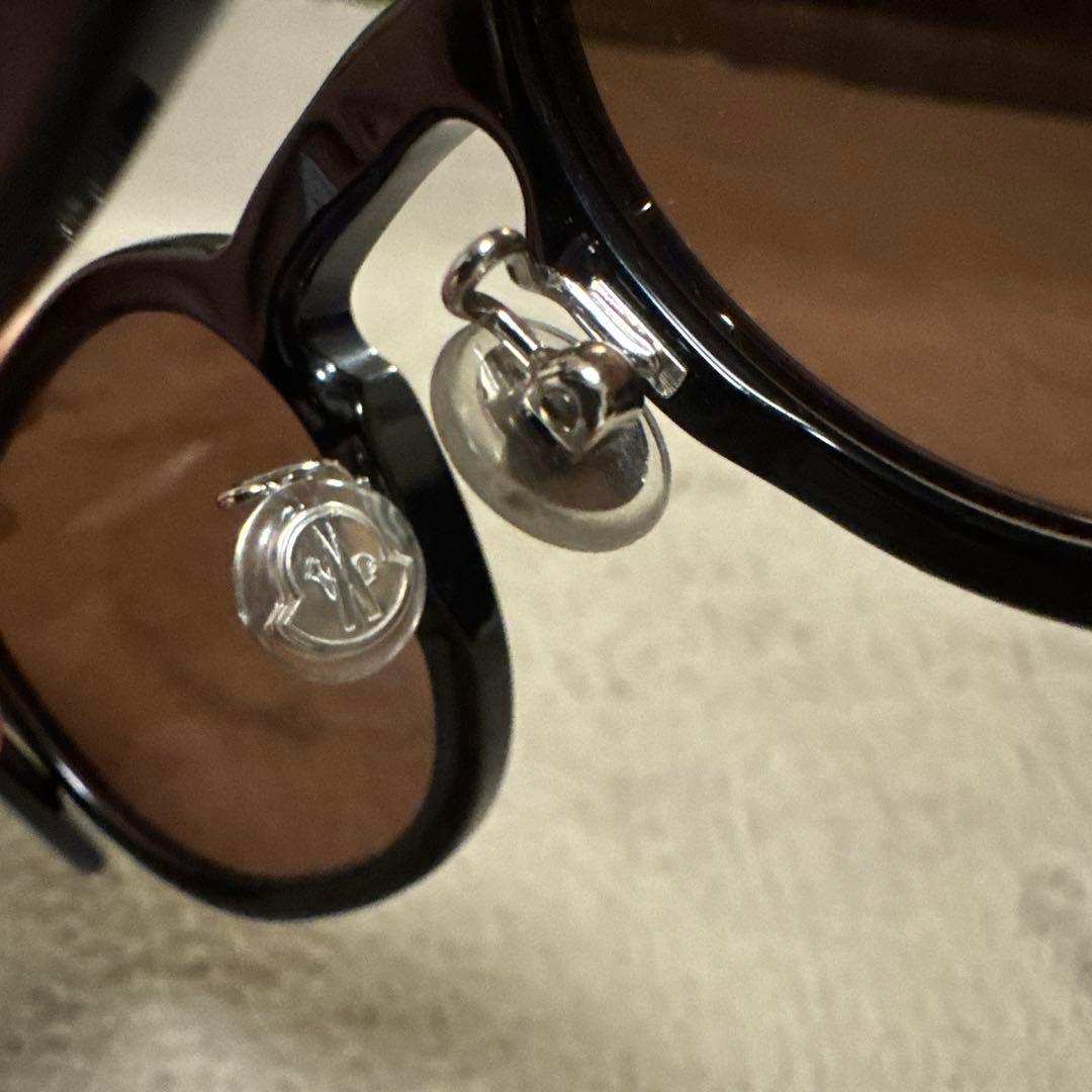 モンクレール サングラス 0073 50E ブラック ブラウンレンズ 正規品