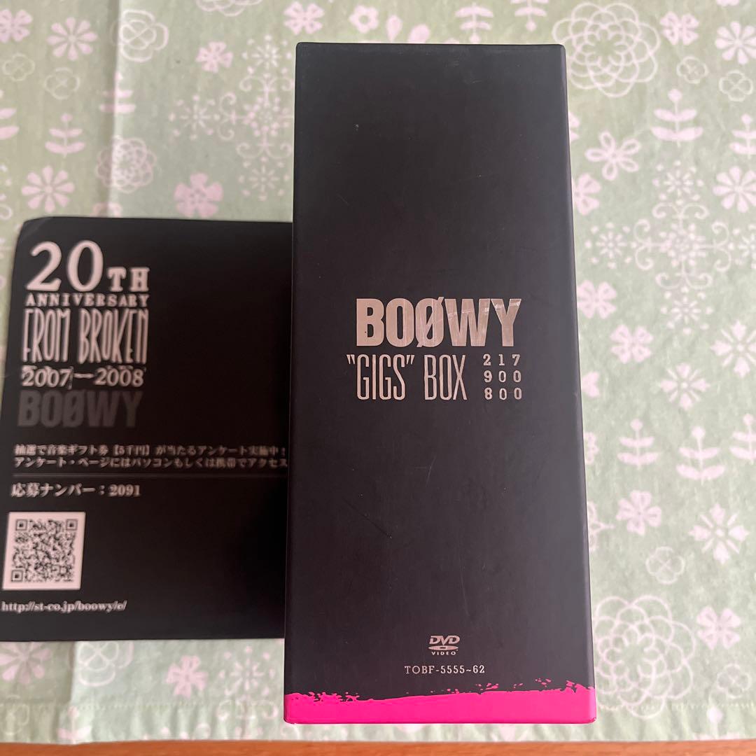 BOØWY GIGS BOX 20周年記念DVD