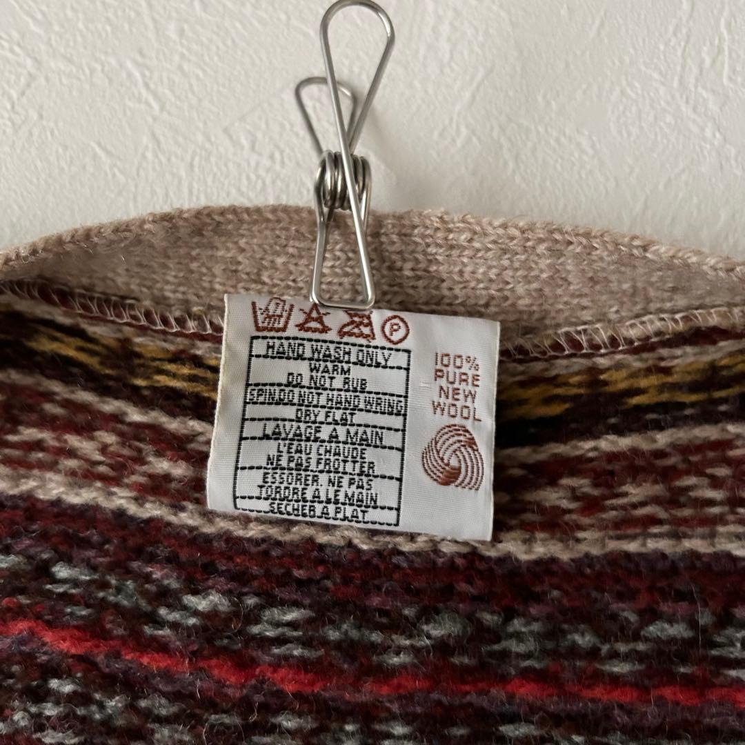 ジャミーソンズ Jamieson’s ニットベスト スコットランド製 総柄