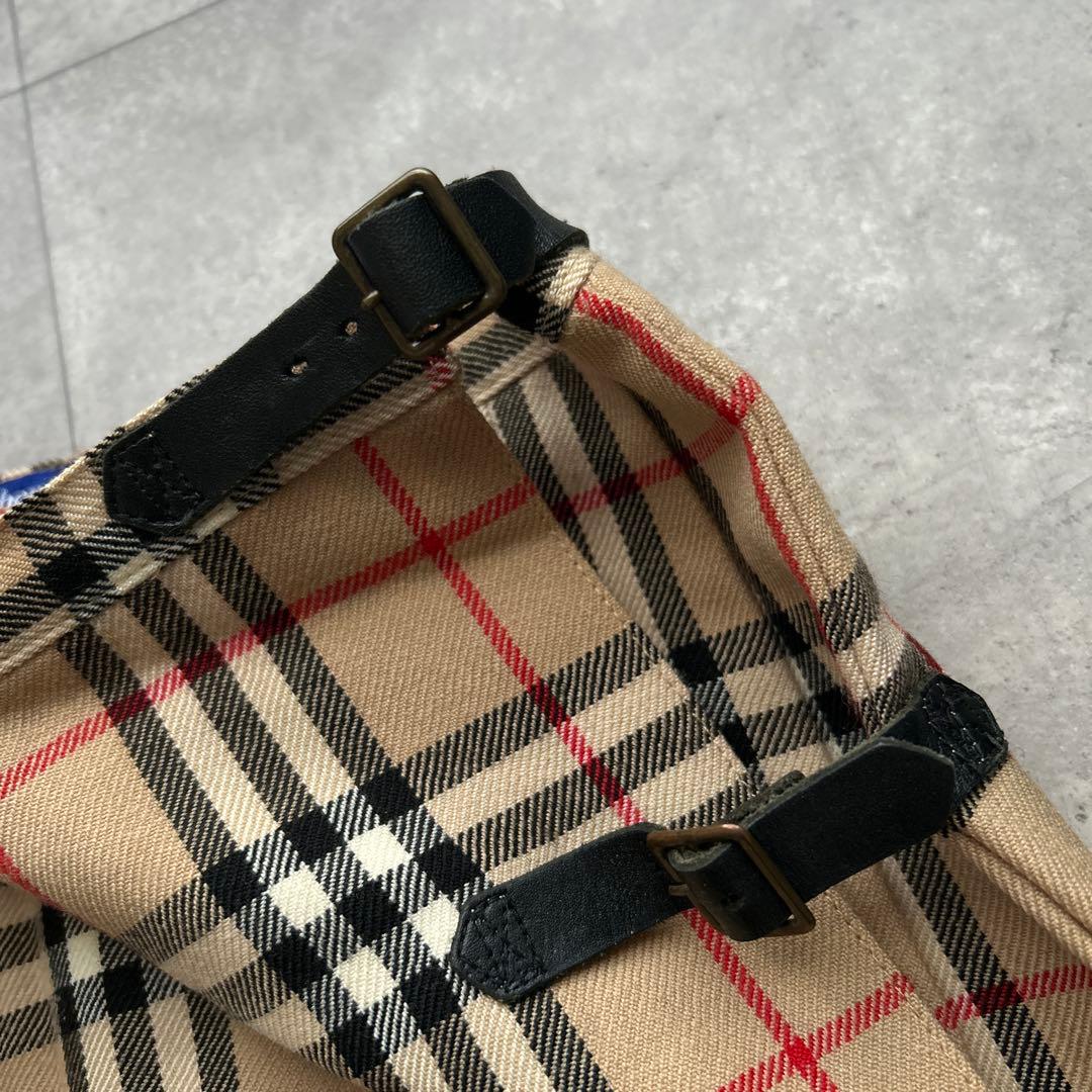 BURBERRY ノバチェック　プリーツ　スカート　ウール　Y2K