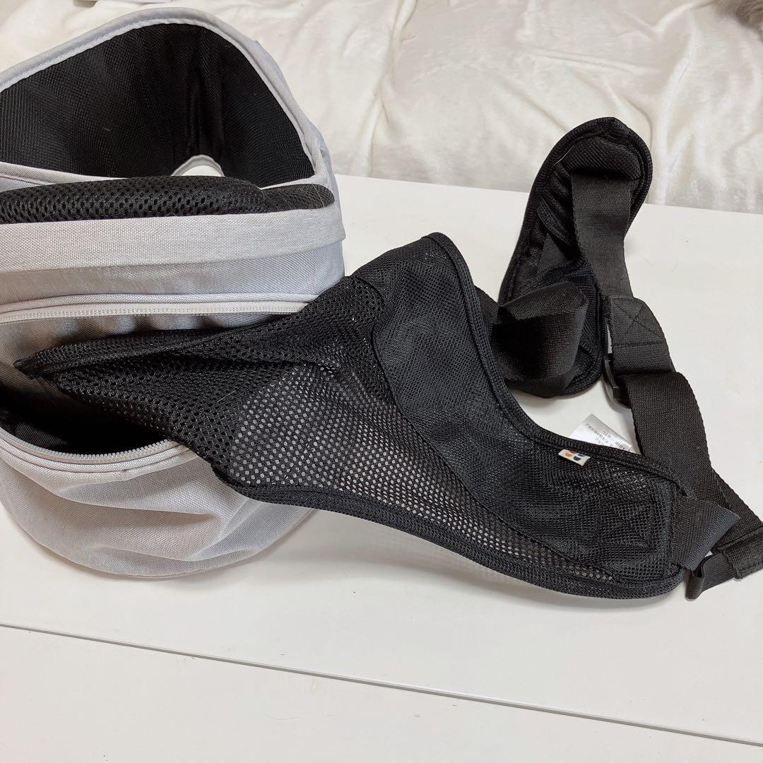 ヒップシート ポルバンアドバンス　アイスグレー　シングルショルダー付き