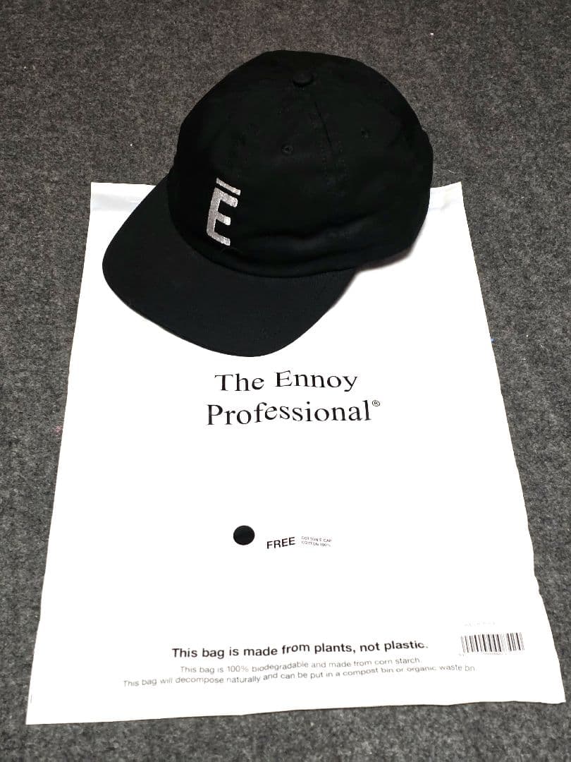 ENNOY COTTON Ē CAP BLACK キャップ エンノイ　新品未使用