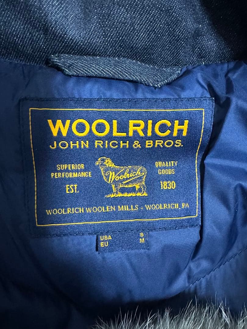 Woolrich デニム ダウンジャケット サイズS/M
