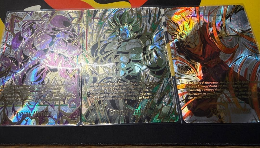 ドラゴンボール フュージョンワールド エナジーマーカー　海外　3枚セットベジット