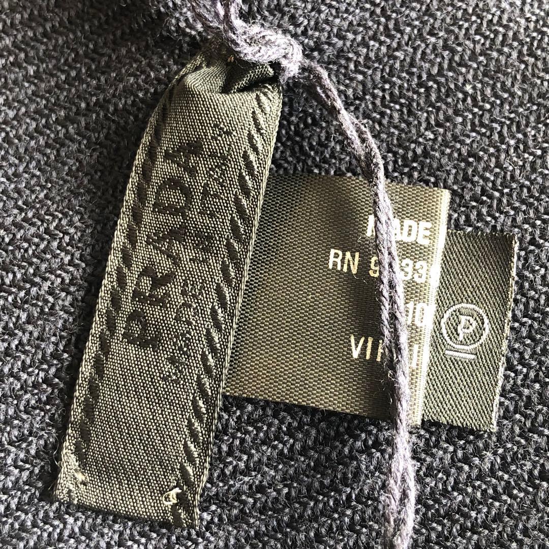 PRADA ネイビー ストール　マフラー　3N2502