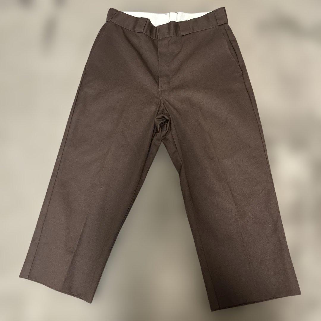 USA製 Dickies 874 ブラウン/ TALON ジップ　裾上げ
