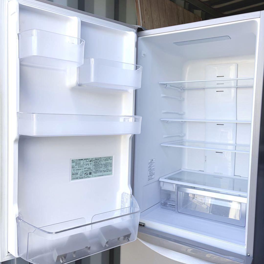 運搬取付無料！ライトブラウン純正HITACHI3ドアスリム冷蔵庫！完動品超美品！