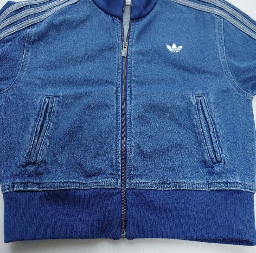 adidas 　アディカラー デニム トラックトップ 　Ｌ