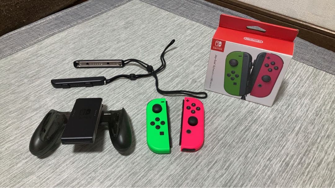 Nintendo Switch 本体 青/赤 ＆黄緑/ピンク ジョイコン付き