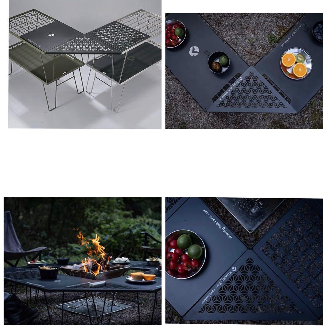 キャンピングムーンフィールドラック 連結用 コーナーエクステンション 4枚