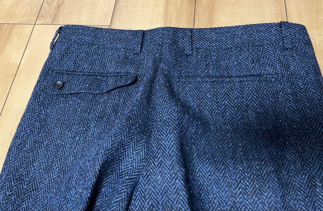 SUITS SELECT ハリスツイード ダークブルーヘリンボーン スラックス