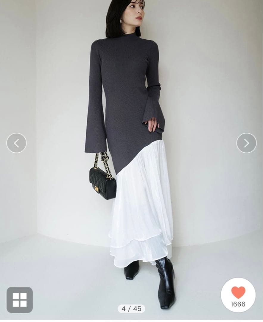 【USAGI ONLINE限定カラー】新作ドッキングニットワンピース