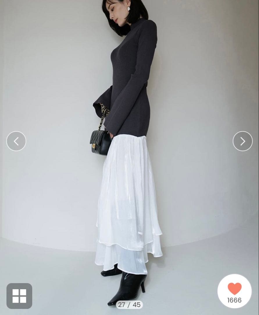 【USAGI ONLINE限定カラー】新作ドッキングニットワンピース