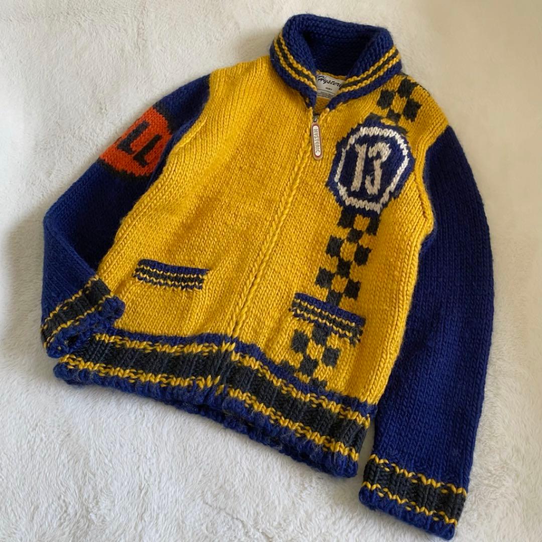 【希少】HYSTERIC GLAMOR カウチン　セーター　初期　ウール　M