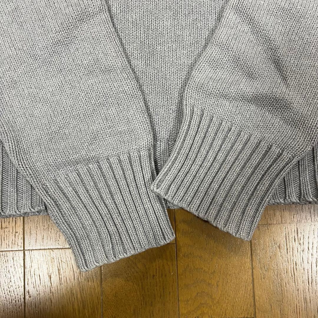【期間限定】美品　ポロ　ラルフローレン コットンニット セーター グレー XL