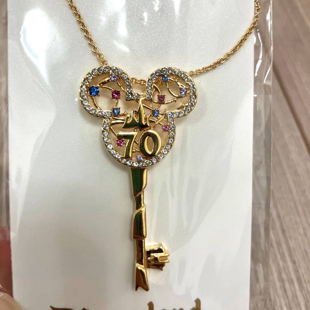 カリフォルニア ディズニーランド 70周年限定 ネックレス ミッキー キー