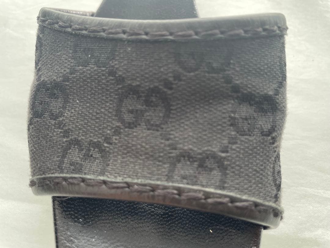 GUCCI グッチ　ミュール　GG柄　ブラック　サンダル　箱袋付き
