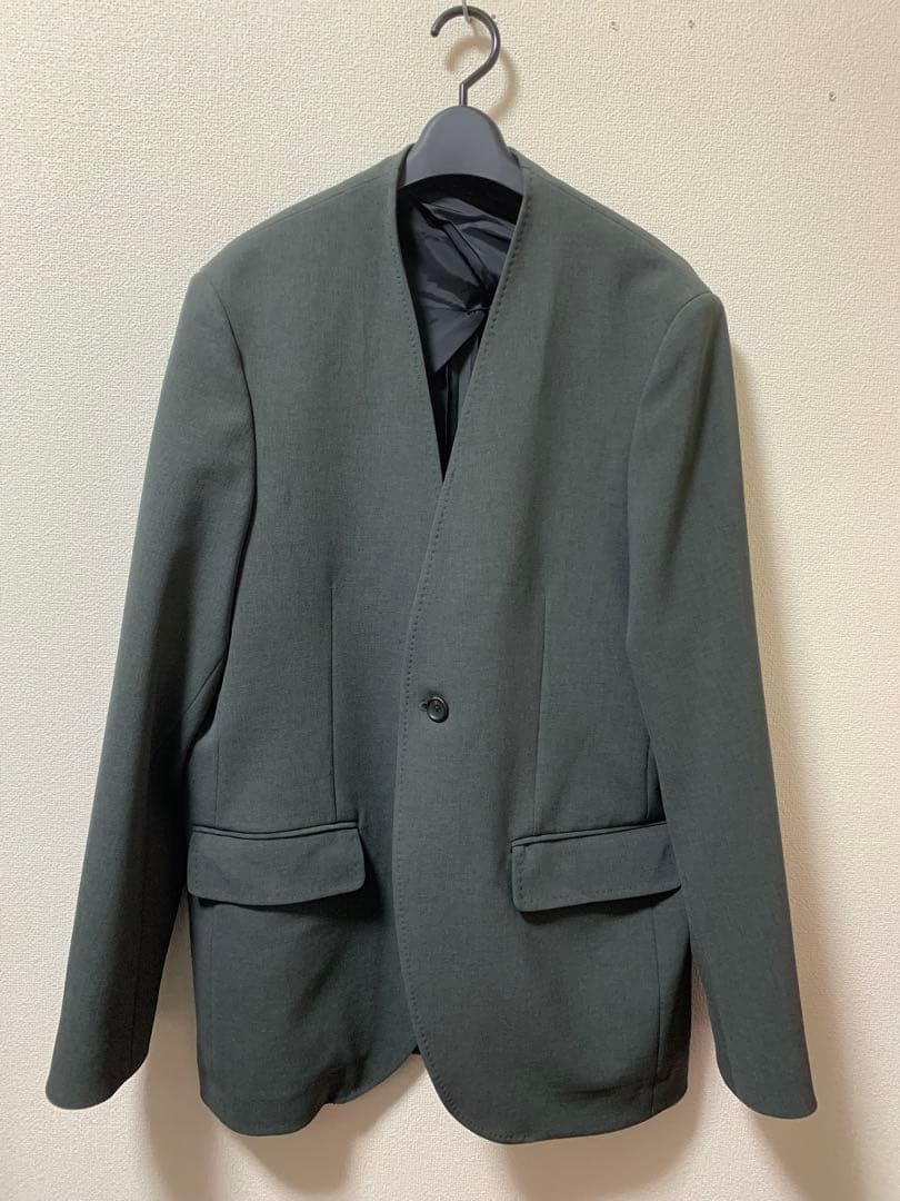 rainmaker 25SS ダブルクロス　ノーカラージャケット　5