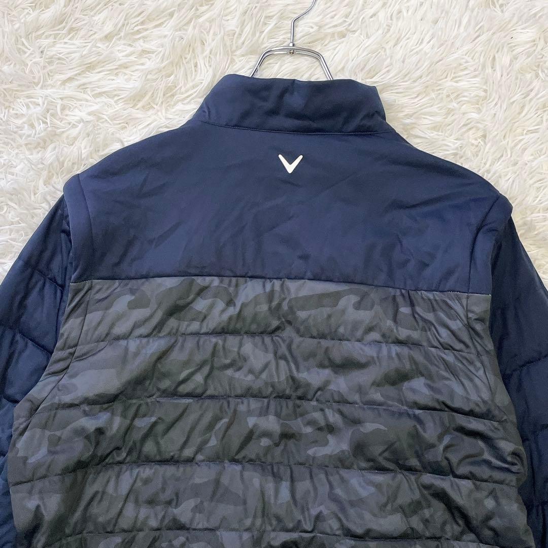 美品✨大きいサイズ3L✨キャロウェイ 2wayジャケット ゴルフ ネイビー