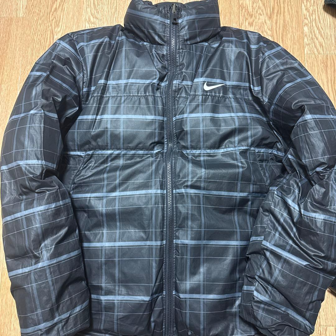 90s nike ダウンジャケット　リバーシブル　y2k