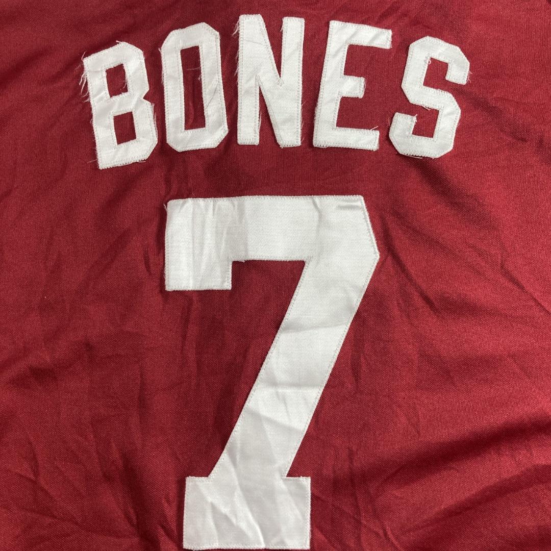 MLB フィリーズ 刺繍ロゴ スタジャン トラックジャケット 古着 XL えんじ