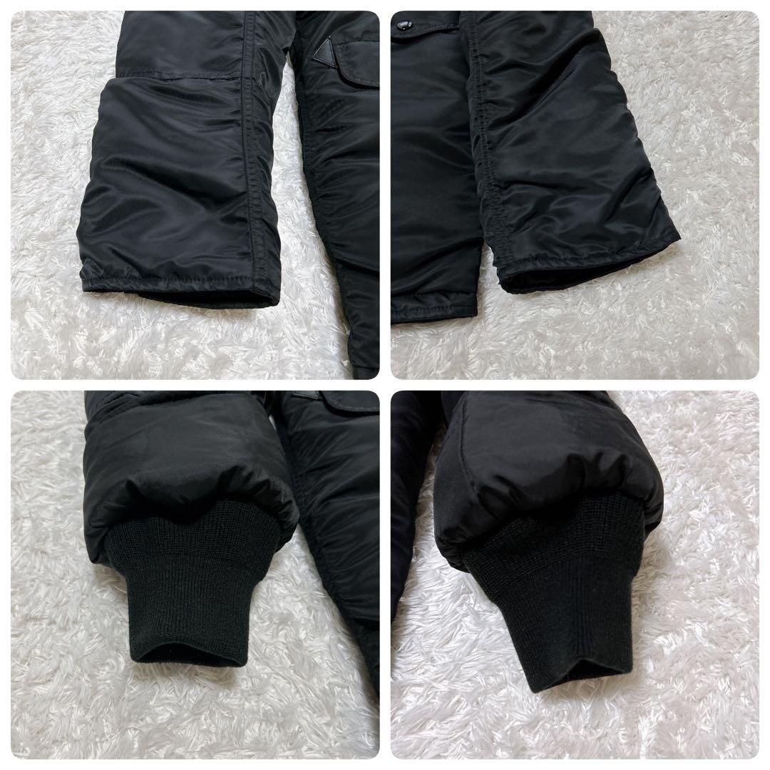 未使用級✨ALPHA N-3B フライトジャケット ブラック ミリタリー