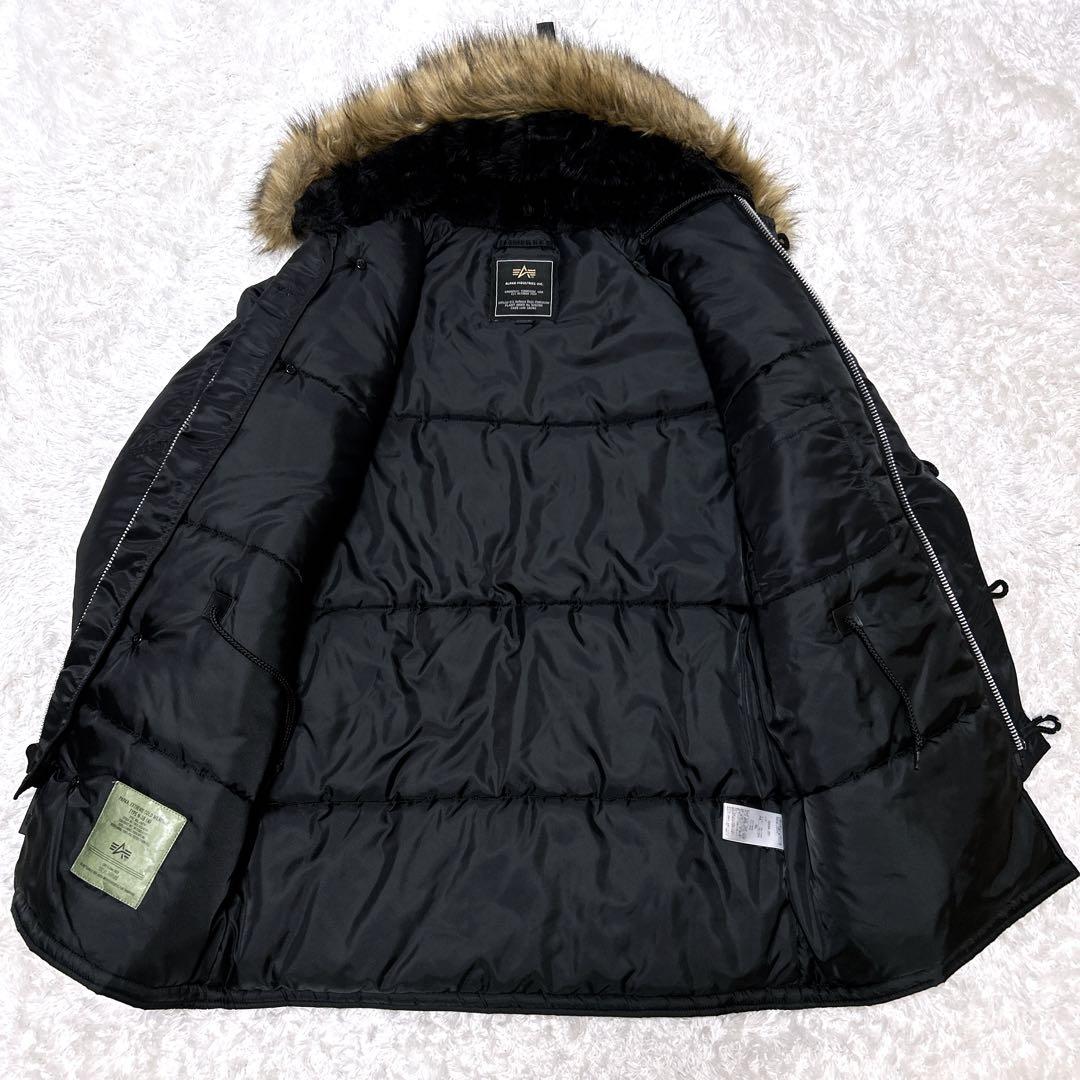 未使用級✨ALPHA N-3B フライトジャケット ブラック ミリタリー