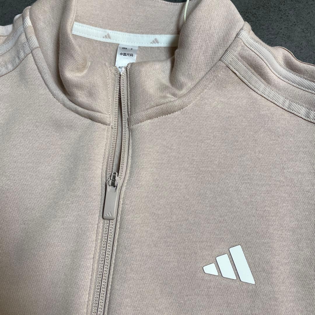 アディダスゴルフ　長袖トレーナー&スカート裏起毛セットアップ　スリーライン