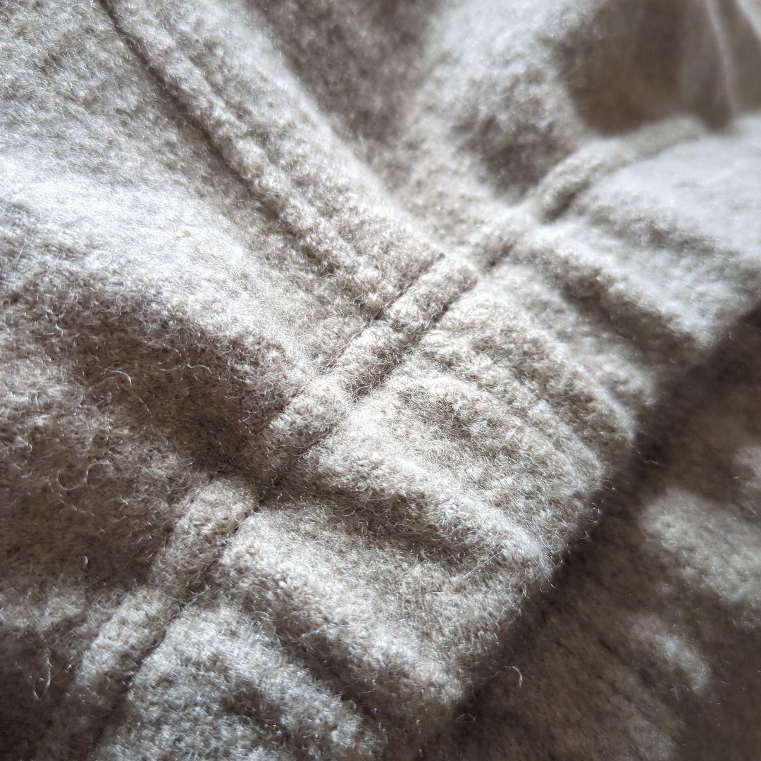 2021年　evam evaプレスウールパンツサイズ２　モカ