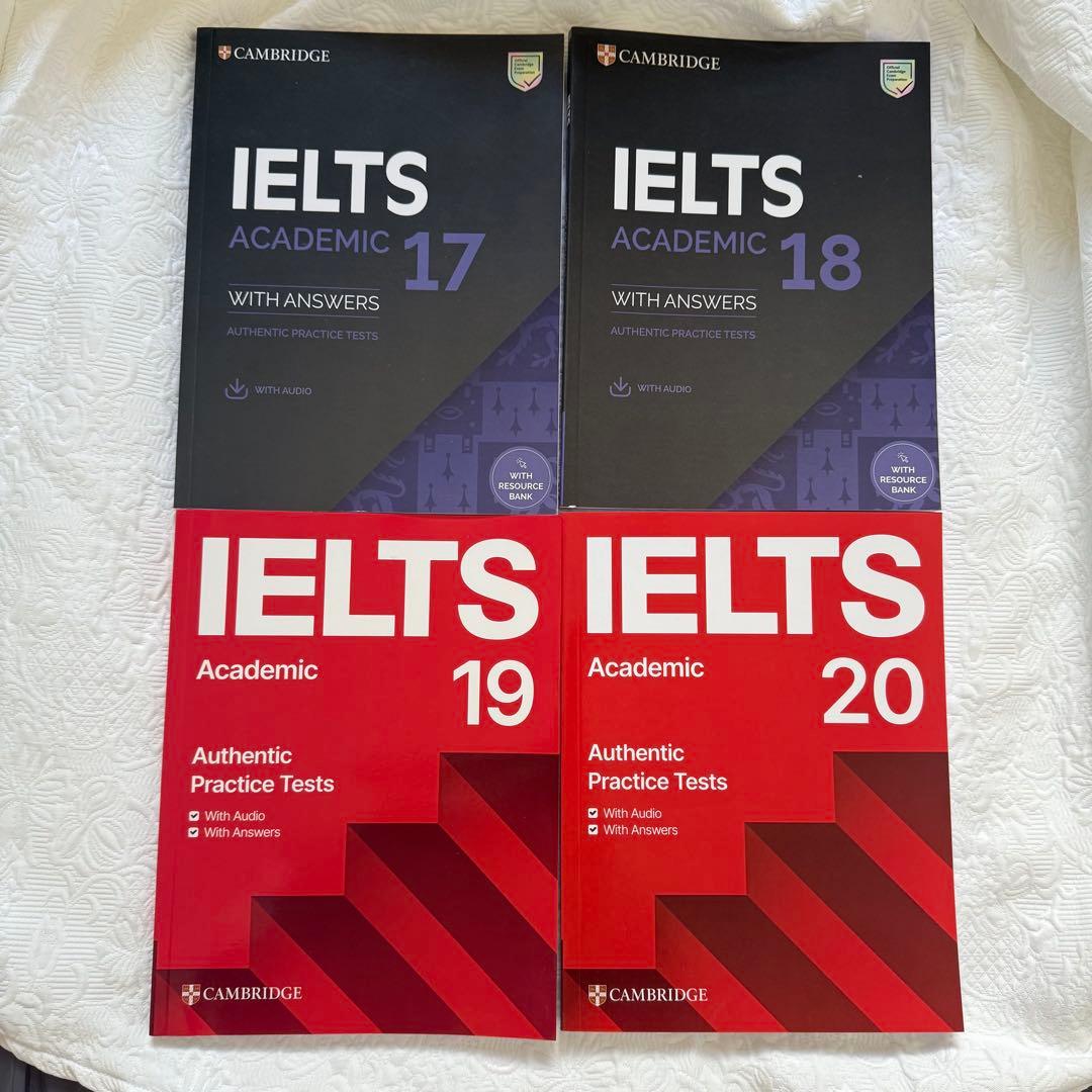【新品未使用】IELTS公式問題集 17&18&19&20 セット