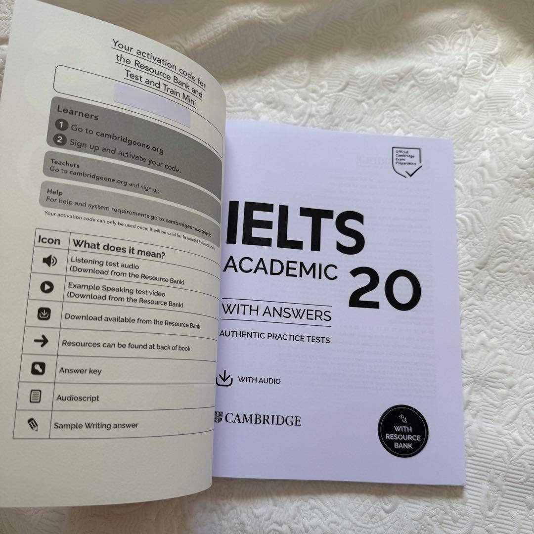 【新品未使用】IELTS公式問題集 17&18&19&20 セット
