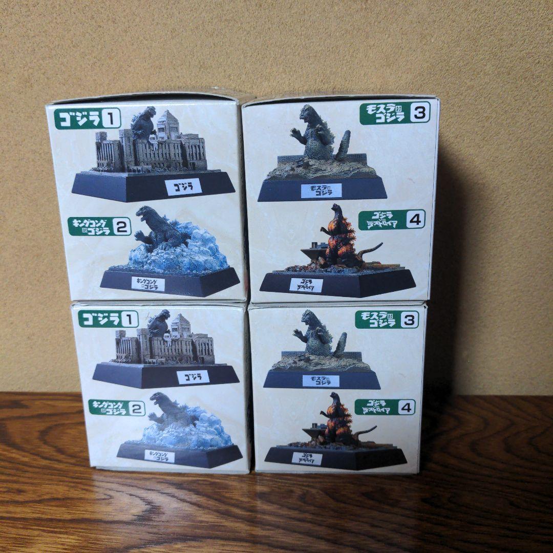 酒井ゆうじ監修ジオラマ　ゴジラ名鑑　全4種セット、未開封