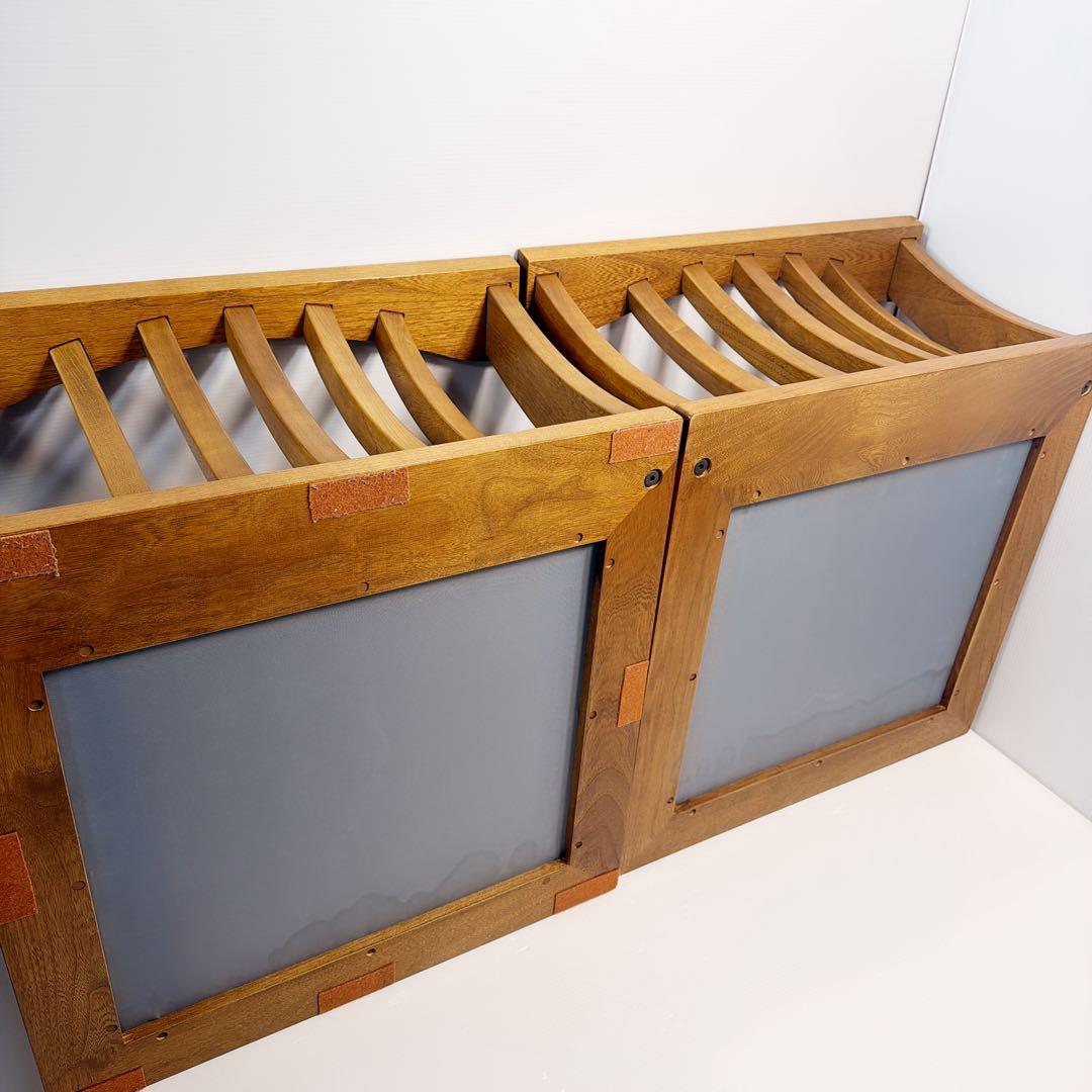 アンティーク　木製座椅子　2脚セット　和室　天童木工　アサヒ木工