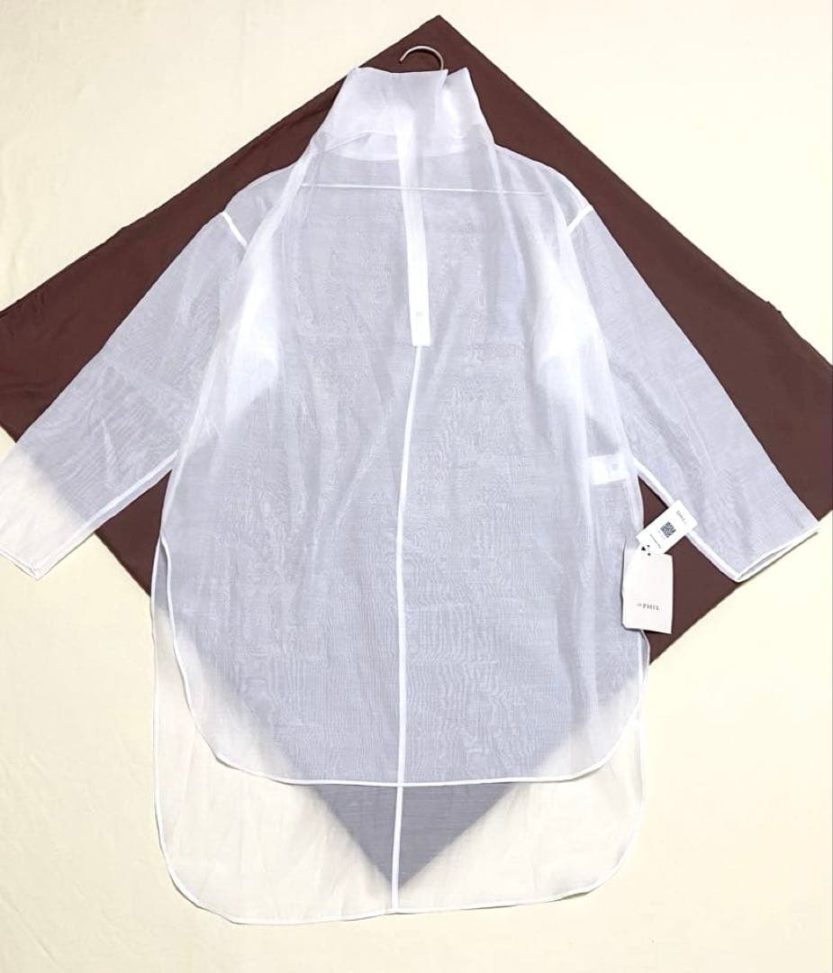 ルフィル　ハイネックシアーブラウス　ルフィル　ワンピース　バックジップ