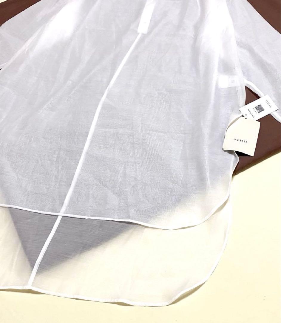 ルフィル　ハイネックシアーブラウス　ルフィル　ワンピース　バックジップ